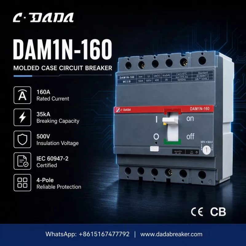 산업용 네트워크를 위한 정밀 보호: C·DADA DAM1N-160 MCCB
